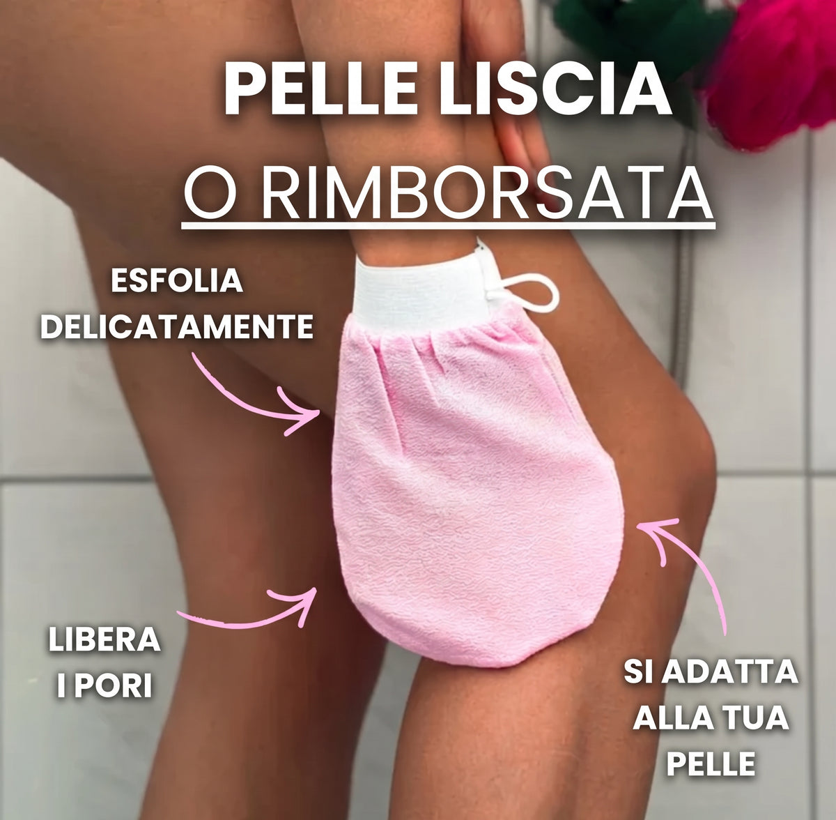 Guanto Esfoliante ROSALOVA - Peli Incarniti & Pelle Morta