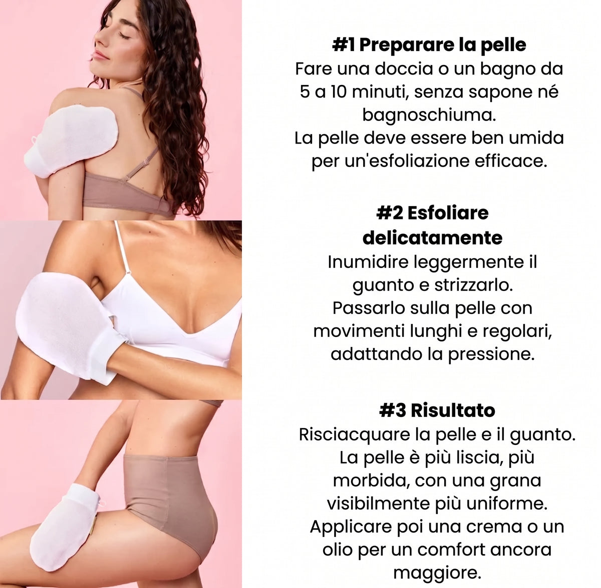 Guanto Esfoliante ROSALOVA - Peli Incarniti & Pelle Morta